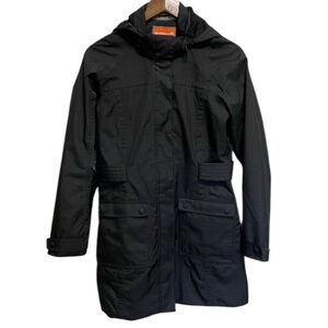 Merrell Black Opti-Shell Wind Rain trench Coat Women’s Small